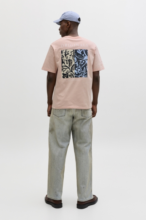 Jack & Jones roze heren t-shirt | Model