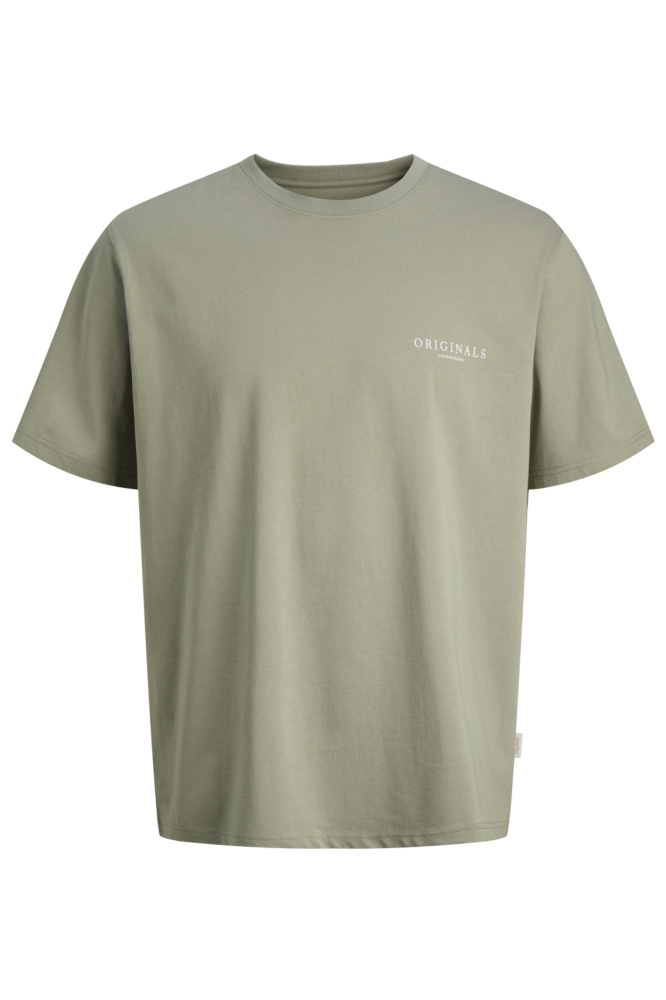 Jack & Jones groene heren t-shirt | Vooraanzicht