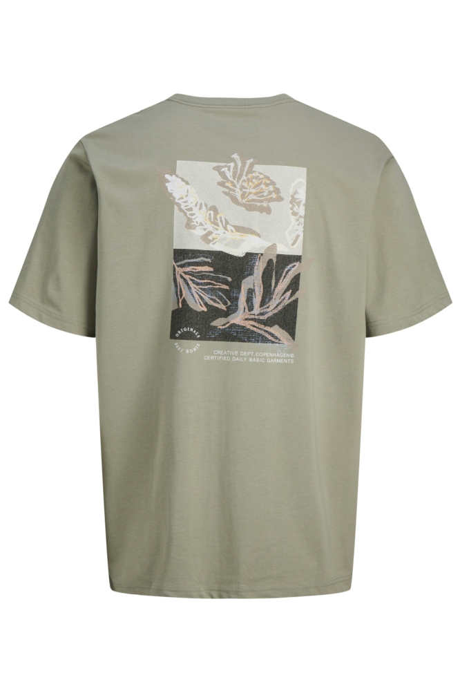 Jack & Jones groene heren t-shirt | Achteraanzicht