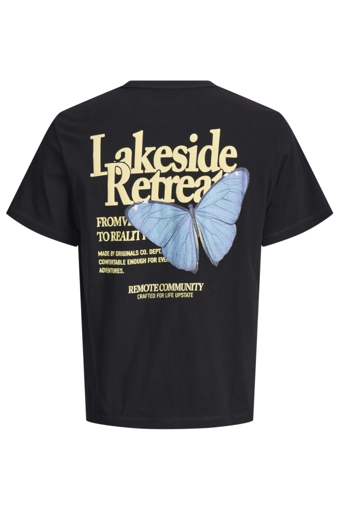 Jack & Jones zwarte heren t-shirt | Achteraanzicht