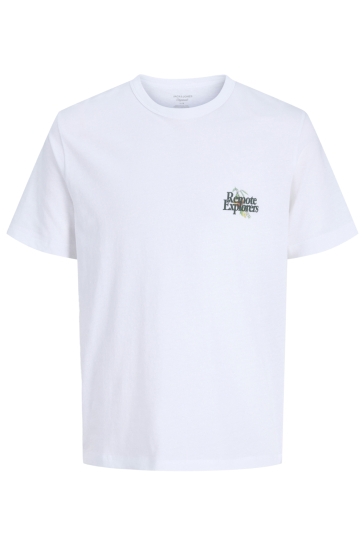 Jack & Jones jormontauk multicolor graphic tee c Wit