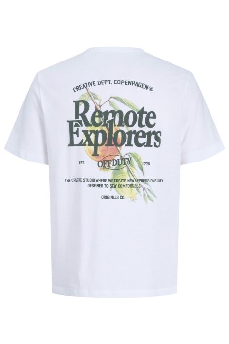 Jack & Jones witte heren t-shirt | Achteraanzicht