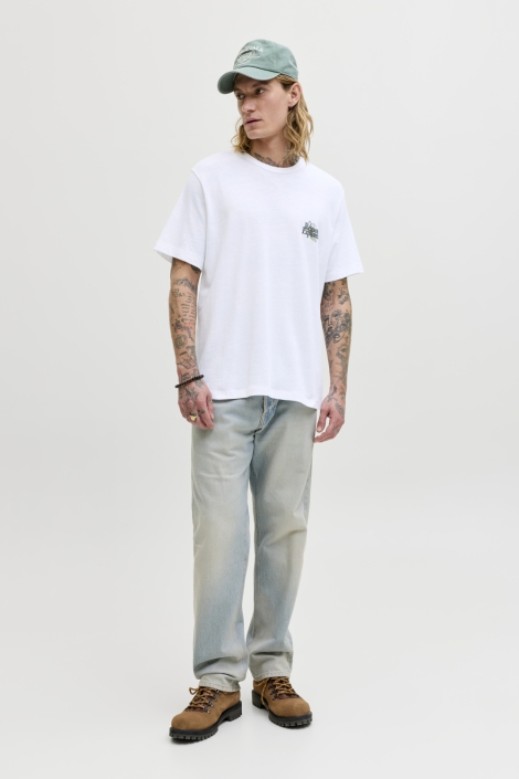 Jack & Jones witte heren t-shirt | Model