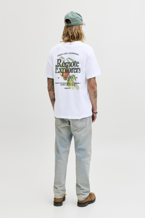 Jack & Jones witte heren t-shirt | Model