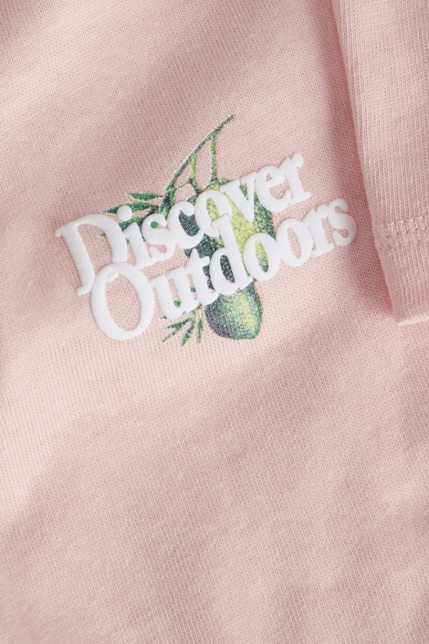 Jack & Jones oranje heren t-shirt | Close up