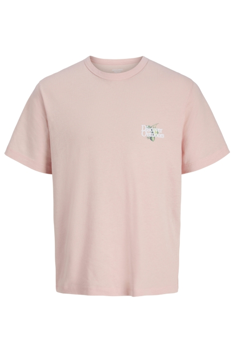 Jack & Jones roze heren t-shirt | Vooraanzicht