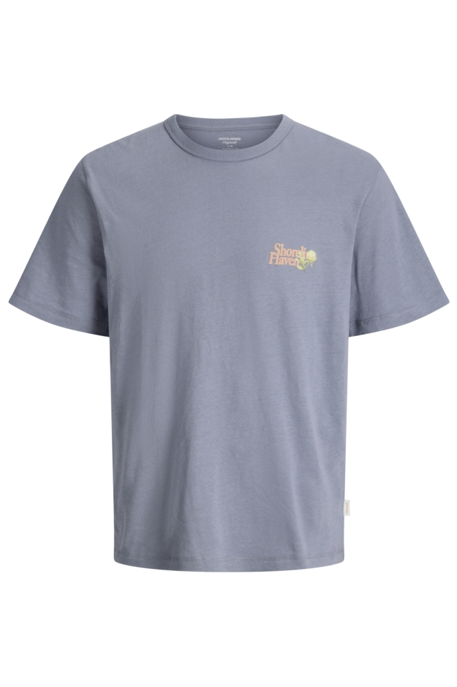 Jack & Jones blauwe heren t-shirt | Vooraanzicht