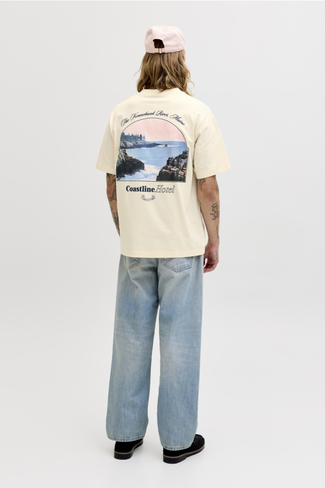 Jack & Jones gele heren t-shirt | Model