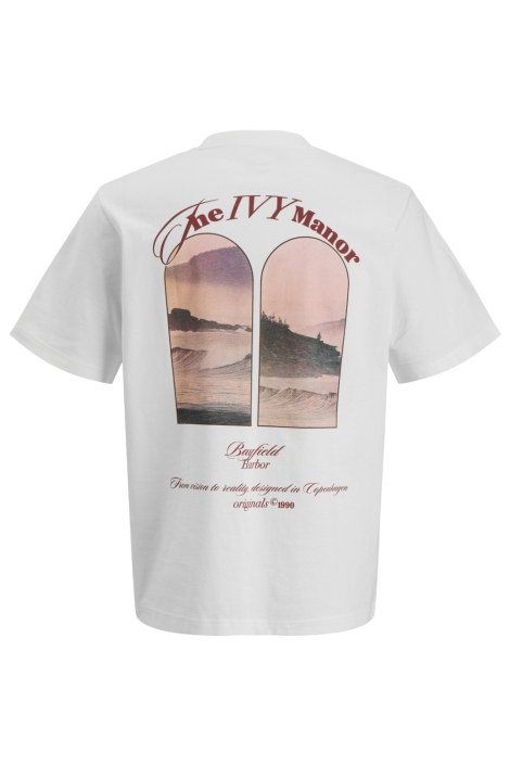 Jack & Jones witte heren t-shirt | Achteraanzicht