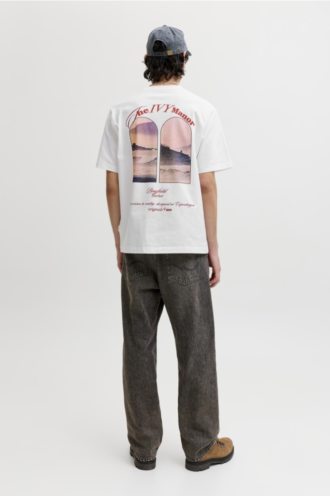 Jack & Jones witte heren t-shirt | Model