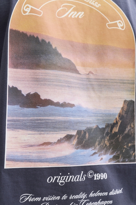 Jack & Jones blauwe heren t-shirt | Close up