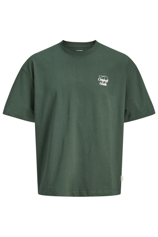 Jack & Jones groene heren t-shirt | Vooraanzicht