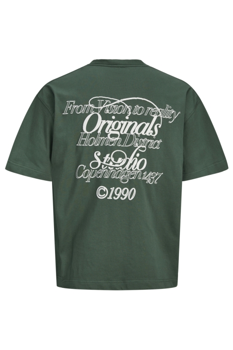 Jack & Jones groene heren t-shirt | Achteraanzicht