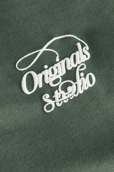 Jack & Jones groene heren t-shirt | Close up