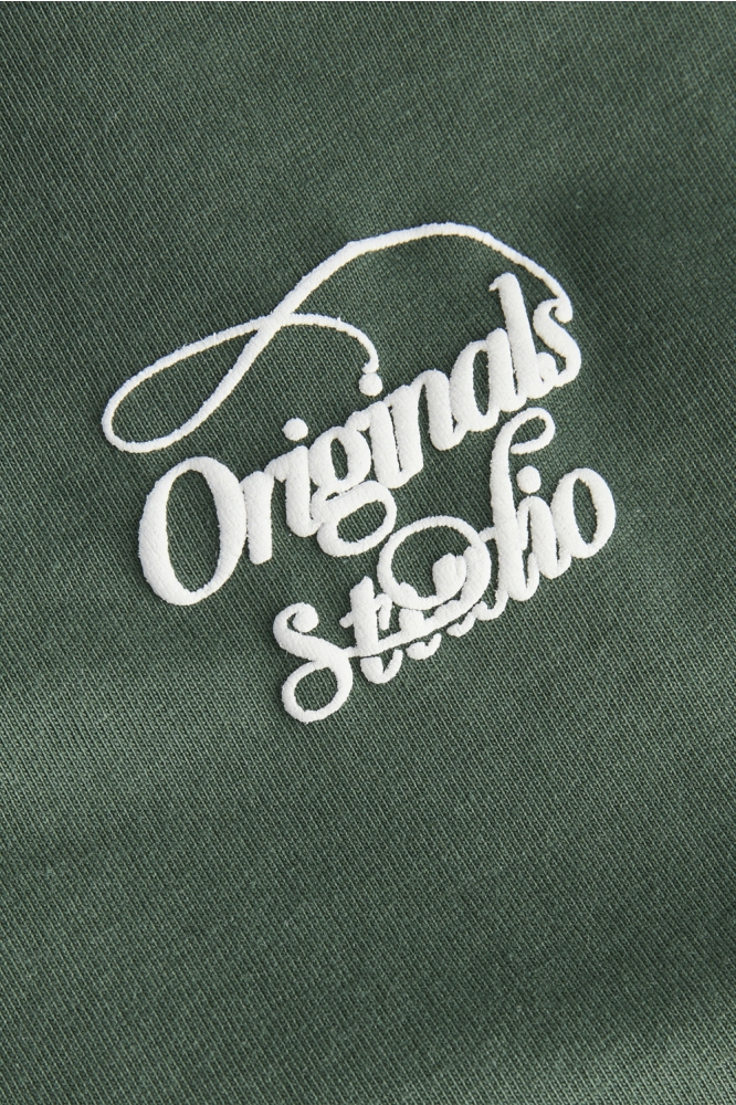 Jack & Jones groene heren t-shirt | Close up