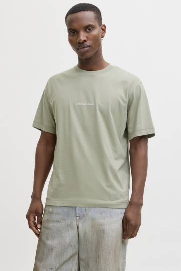 Jack & Jones T-shirt JORNORREBRO EMB TEE SS CREW NECK NO 12282892 SEAGRASS