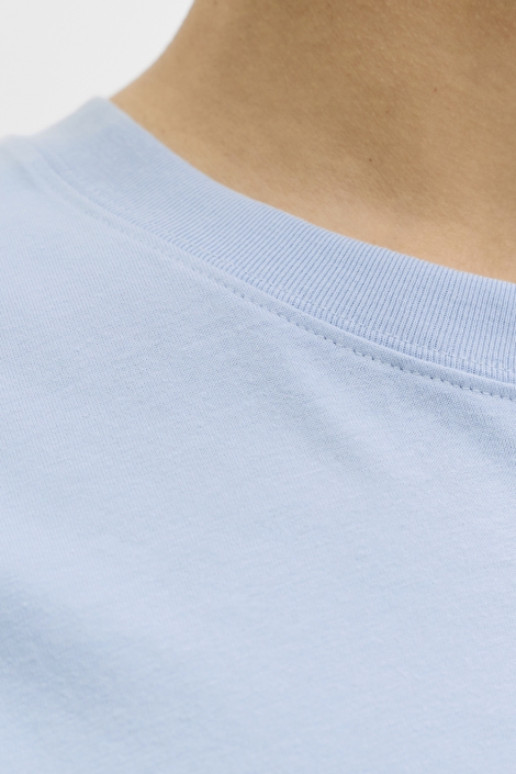 Jack & Jones blauwe heren t-shirt | Close up