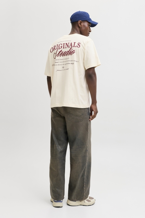 Jack & Jones beige heren t-shirt | Model