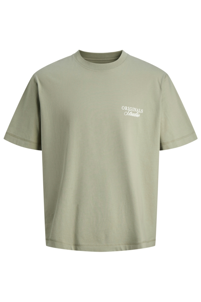 Jack & Jones groene heren t-shirt | Vooraanzicht