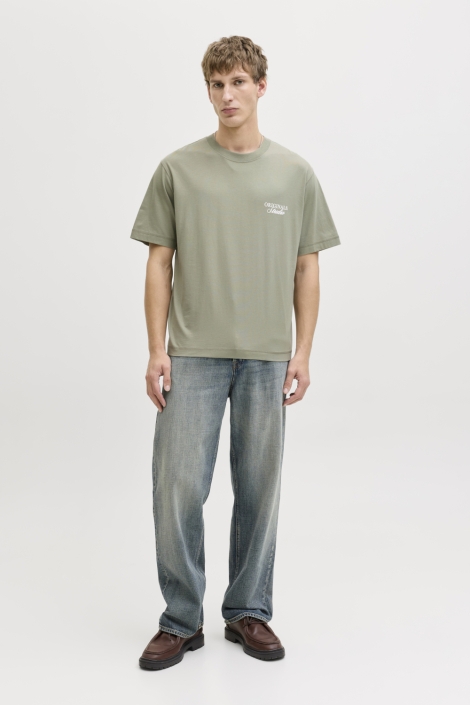 Jack & Jones groene heren t-shirt | Model