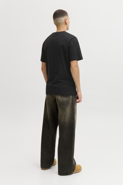 Jack & Jones zwarte heren t-shirt | Model