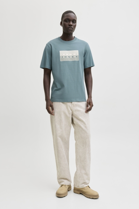 Jack & Jones groene heren t-shirt | Model