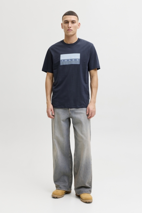 Jack & Jones blauwe heren t-shirt | Model