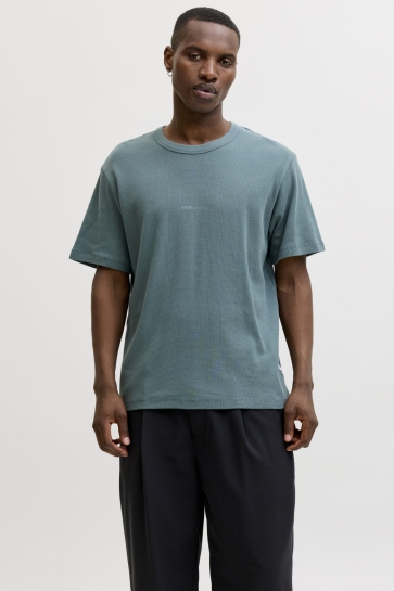 Jack & Jones T-shirt JCOCLUB STRUCTURE TEE SS CREW NECK 12289941 NORTH ATLANTIC