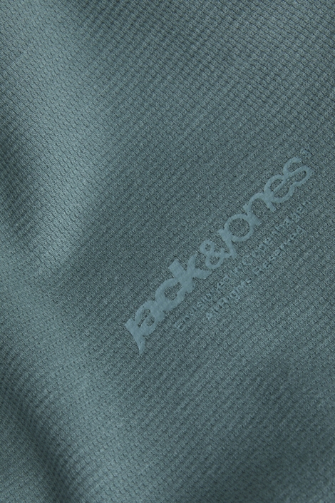 Jack & Jones groene heren t-shirt | Close up