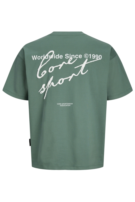 Jack & Jones groene heren t-shirt | Achteraanzicht