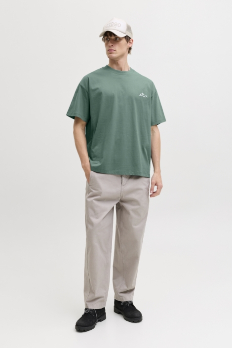 Jack & Jones groene heren t-shirt | Model