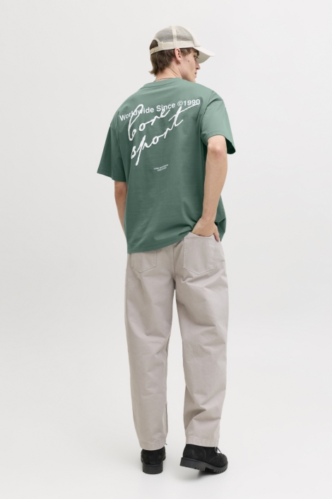 Jack & Jones groene heren t-shirt | Model