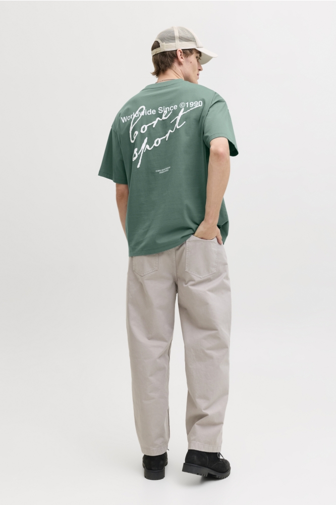 Jack & Jones groene heren t-shirt | Model