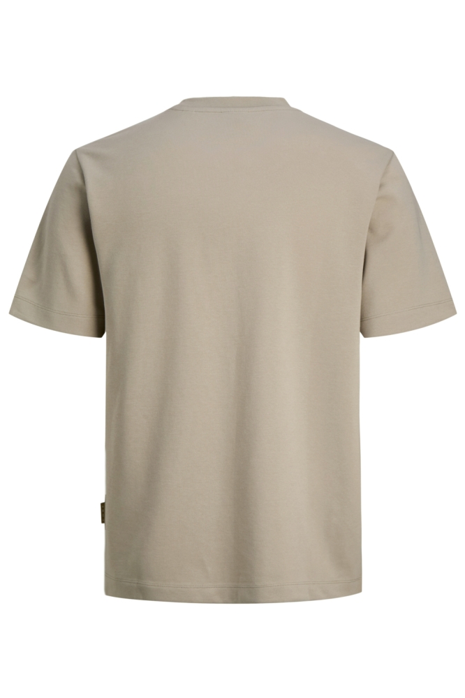 Jack & Jones beige heren t-shirt | Achteraanzicht