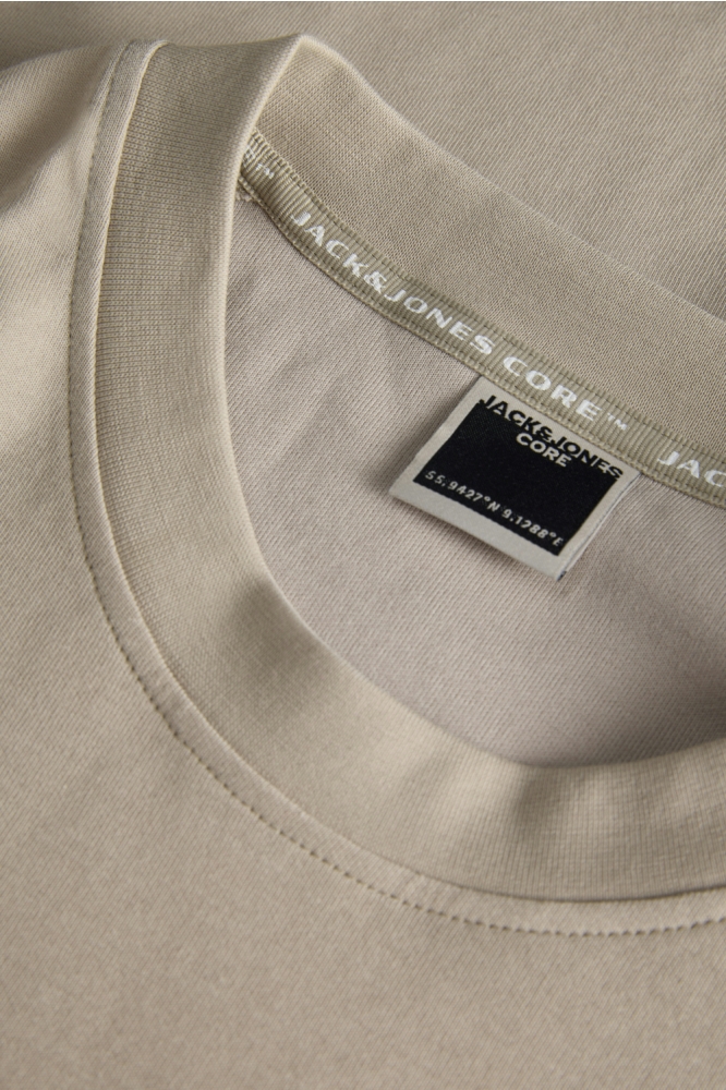 Jack & Jones beige heren t-shirt | Close up