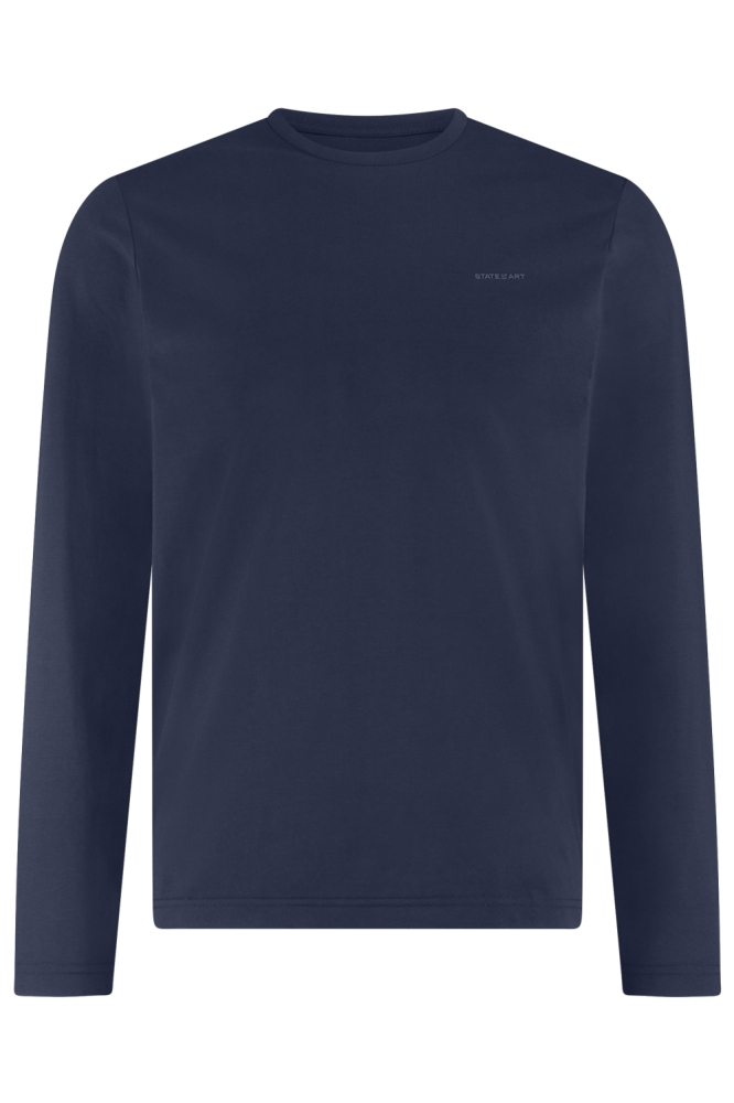 State of Art blauwe heren t-shirt | Vooraanzicht