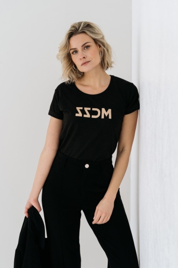 Maicazz T-shirt PALMA T SHIRT FA25 75 024 BLACK