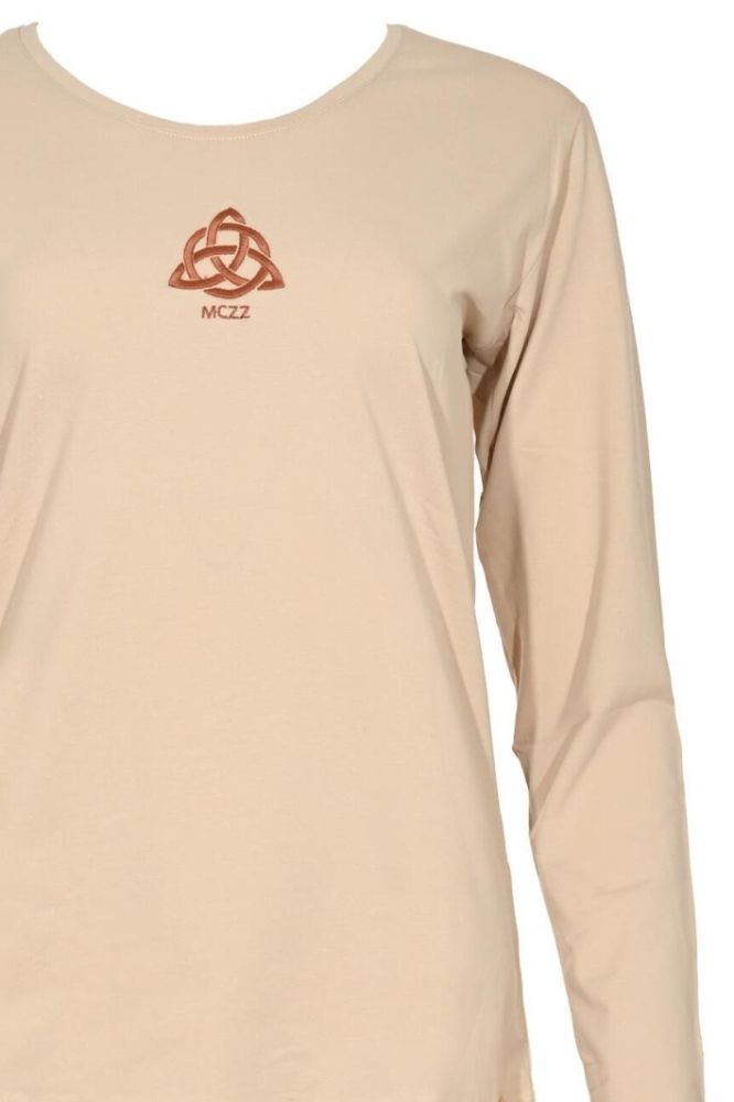 Maicazz beige dames t-shirt | Close up