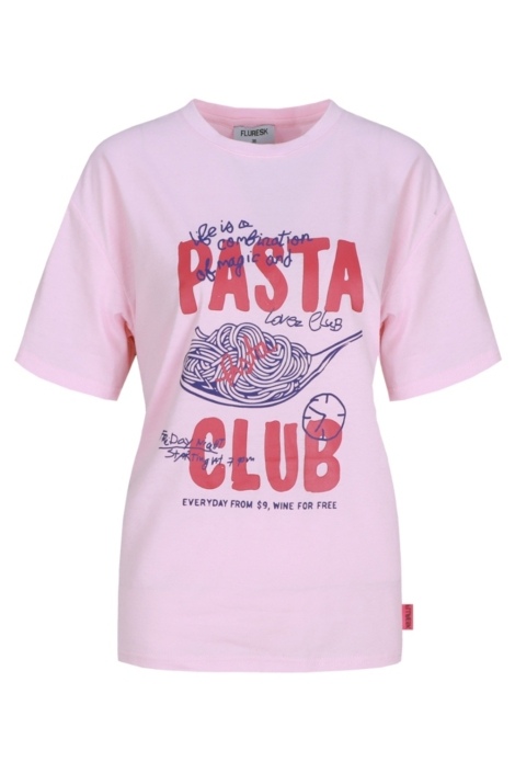 Fluresk roze dames t-shirt | Vooraanzicht