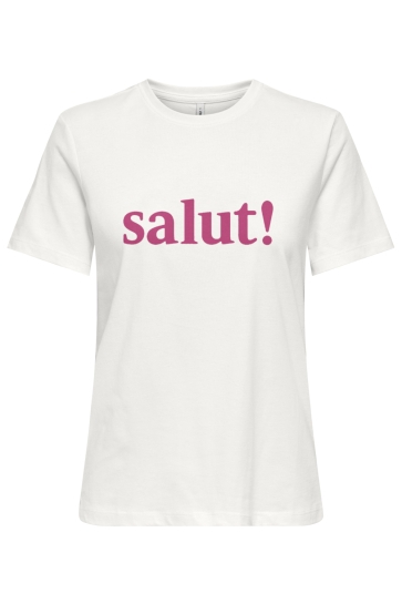 Only onlcleo s/s printed tee jrs outlet Wit