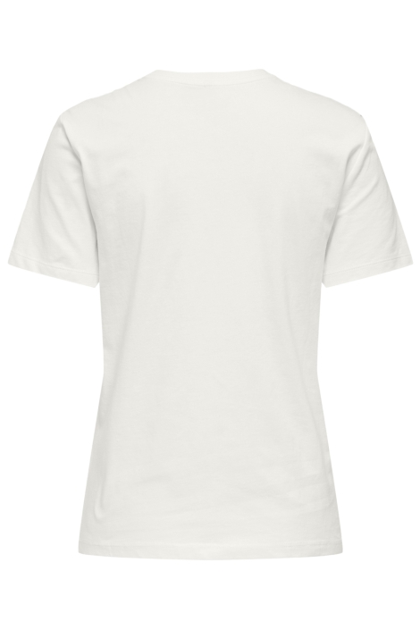 Only witte dames t-shirt | Achteraanzicht