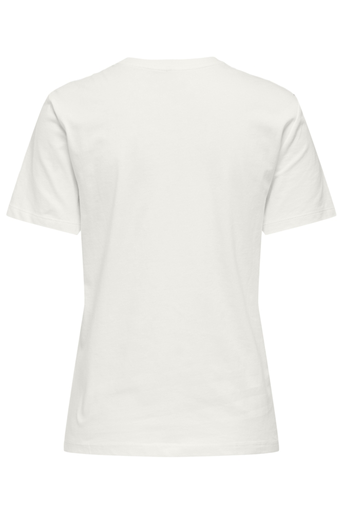 Only witte dames t-shirt | Achteraanzicht