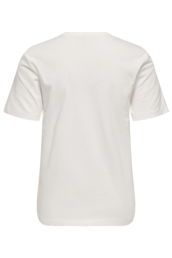Only witte dames t-shirt | Achteraanzicht
