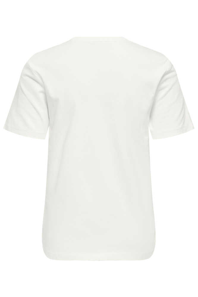Only witte dames t-shirt | Achteraanzicht