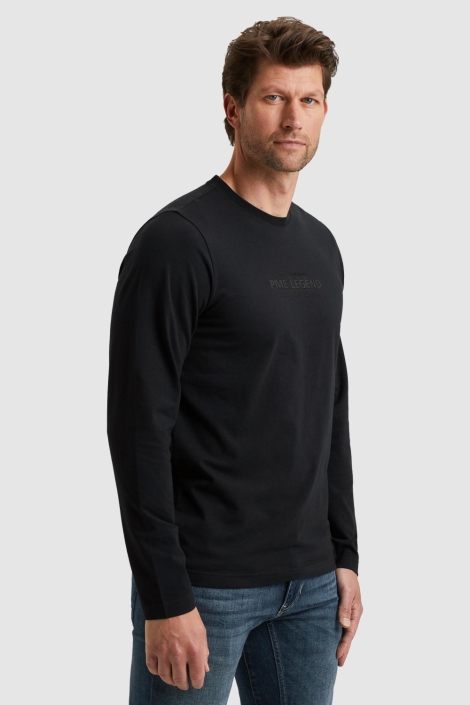PME legend blauwe heren t-shirt | Model zijaanzicht