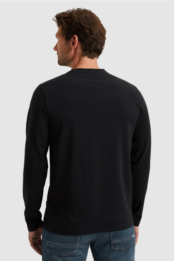 PME legend blauwe heren t-shirt | Model achteraanzicht