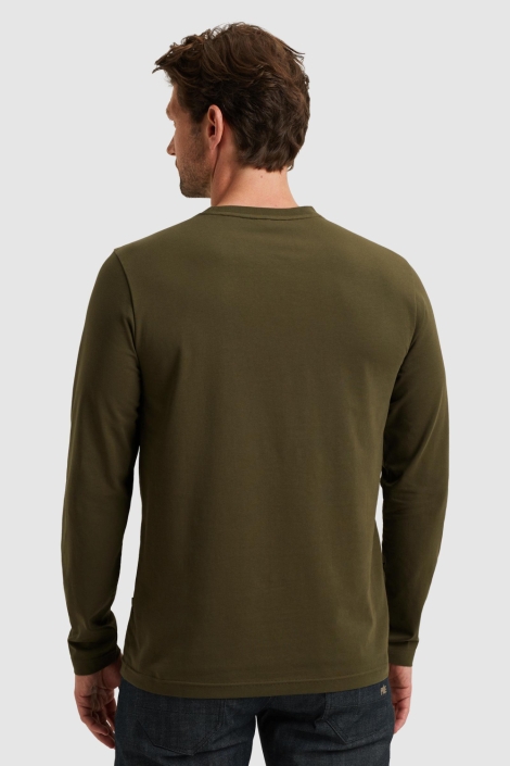 PME legend groene heren t-shirt | Model achteraanzicht