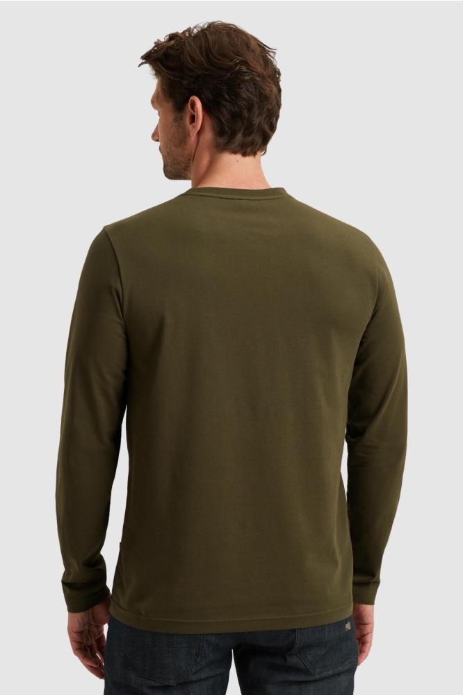 PME legend groene heren t-shirt | Model achteraanzicht