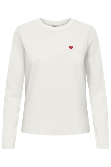 Jacqueline de Yong witte dames t-shirt | Vooraanzicht