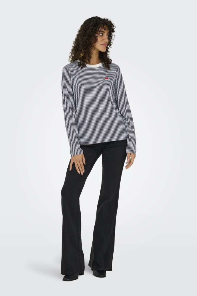 Jacqueline de Yong witte dames t-shirt | Model